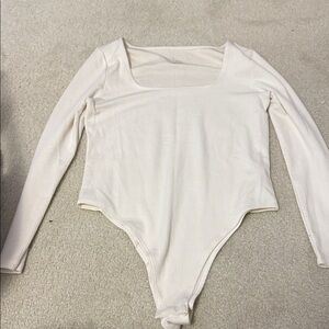 a new day Cream Long Sleeve Bodysuit